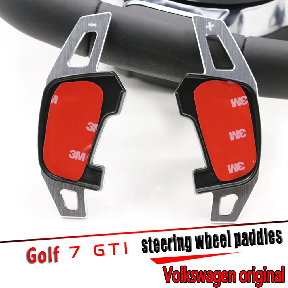 Palas de cambio DSG para volante de coche, pegatinas de extensión para VW Volkswagen Golf7 GTI R Rline GTE GTD MK7, accesorios para coche