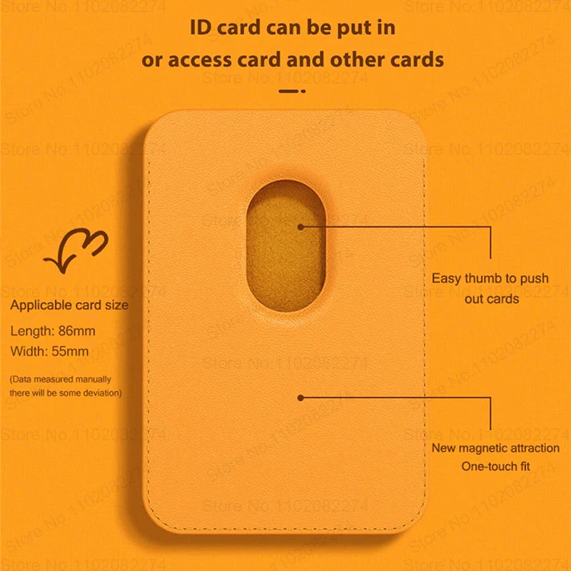 Funda tipo billetera de cuero Magsafe Compatible con Apple iPhone 15 12 13 Pro Max Plus accesorios de cubierta con tarjetero magnético de moda