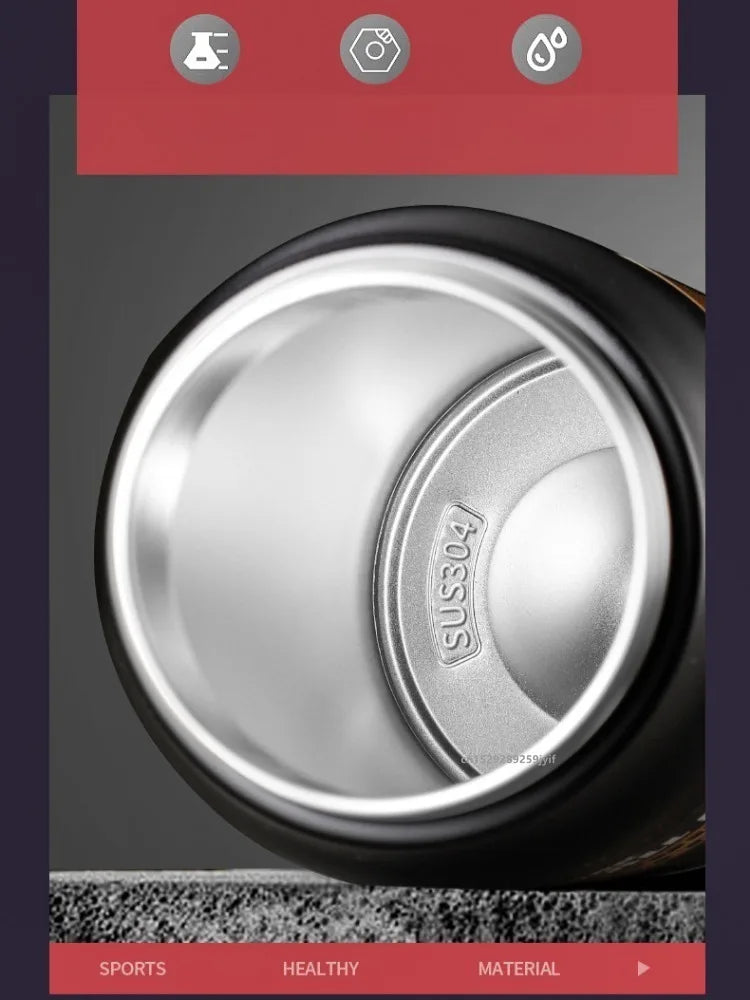 Termo de acero inoxidable 800/1000/1200/1500ML 304 con pajita, taza térmica, frascos de vacío deportivos, botella de agua fría y caliente