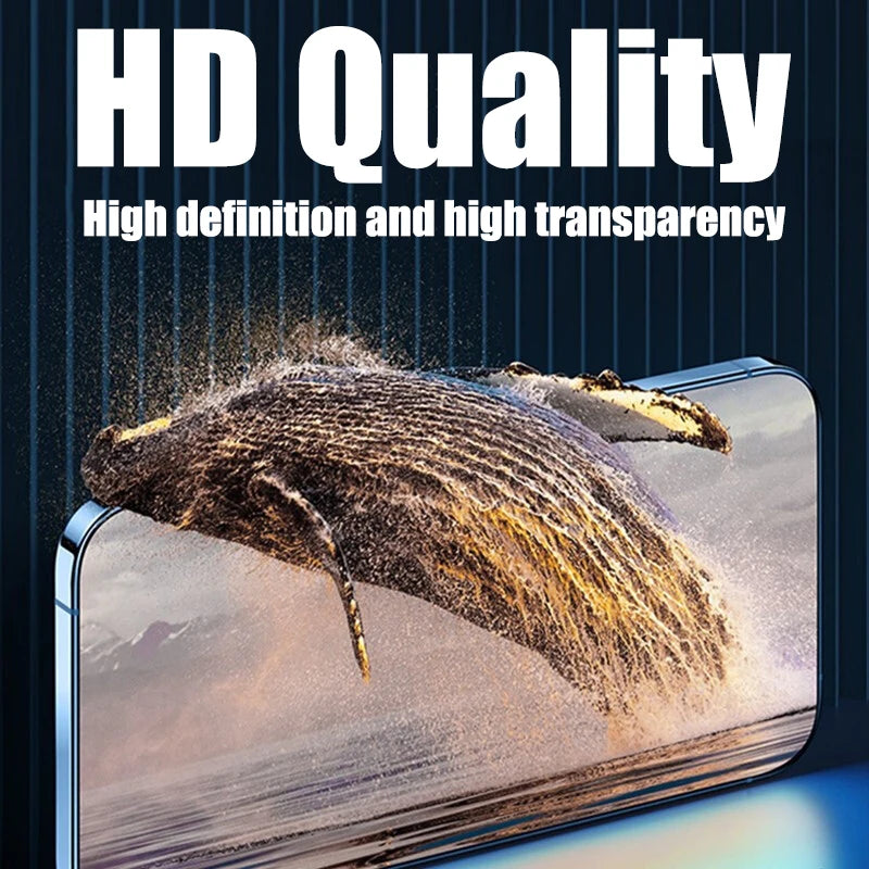 4 unidades de vidrio templado para iPhone 11 12 13 14 Pro XR X XS Max protector de pantalla para iPhone 12 13 Mini 7 8 6 Plus SE Glass