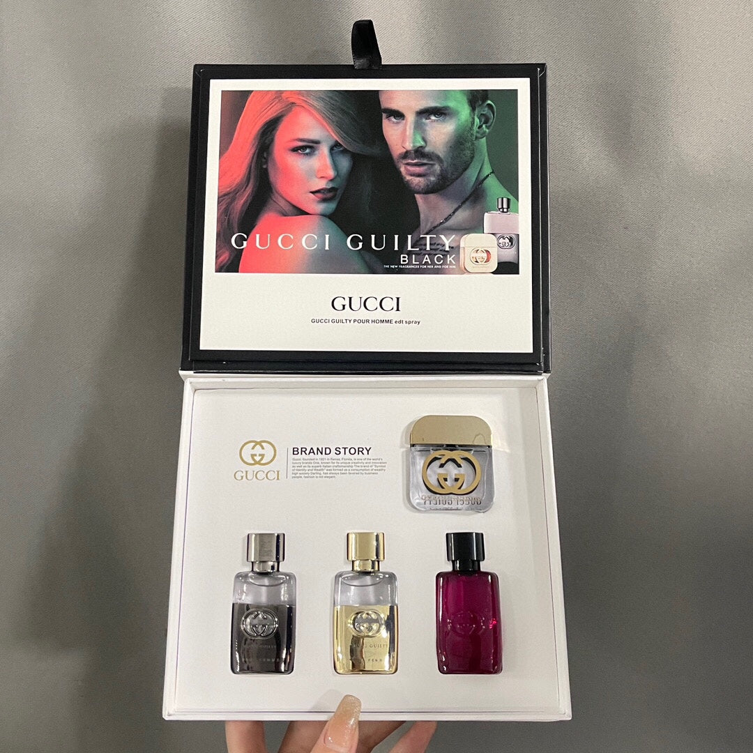 Gucci Q version Guilty Love perfume four-piece set × 5ml Perfumes