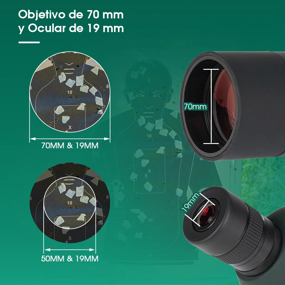 Svbony SV28 50/60/70/80mm telescopio potente Zoom con trípode impermeable, equipo de Camping, tiro al objetivo, observación de aves