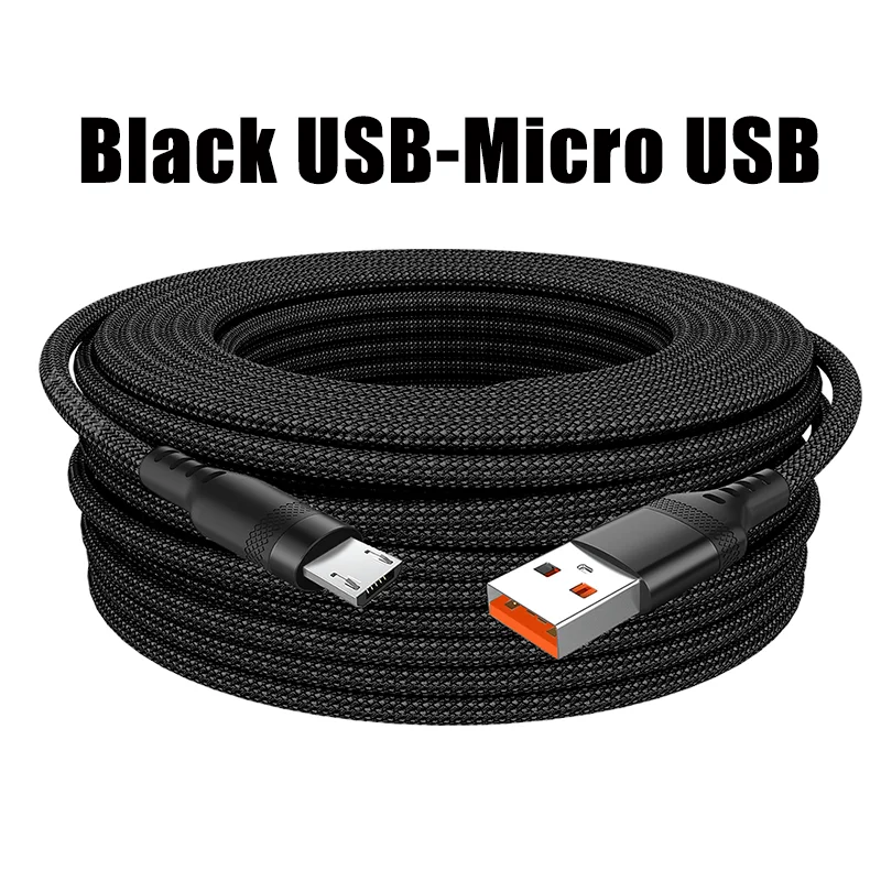 Cable de carga rápida USB TIPO C LIGHTNING 3m 5 metros USB C Android Micro USB Cable de carga extensible para iPhone 14 Xiaomi OnePlus