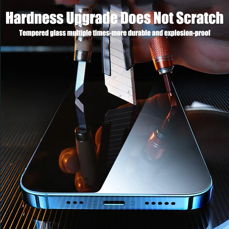 4 unidades de vidrio templado para iPhone 11 12 13 14 Pro XR X XS Max protector de pantalla para iPhone 12 13 Mini 7 8 6 Plus SE Glass