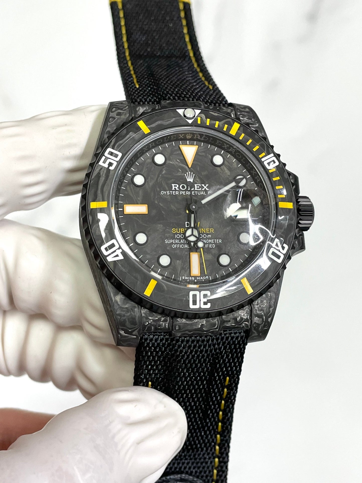 Reloj Submariner Fibra de Carbono Luminiscente